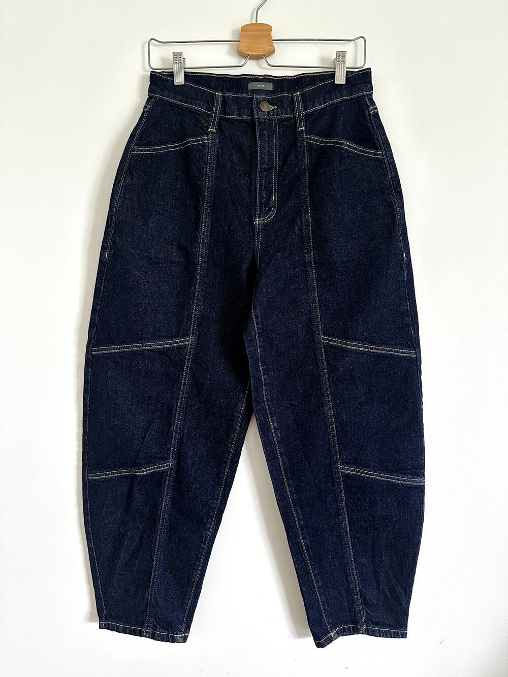 Worthington High Rise Barrel Leg Jeans Blue Denim Women's Size 4